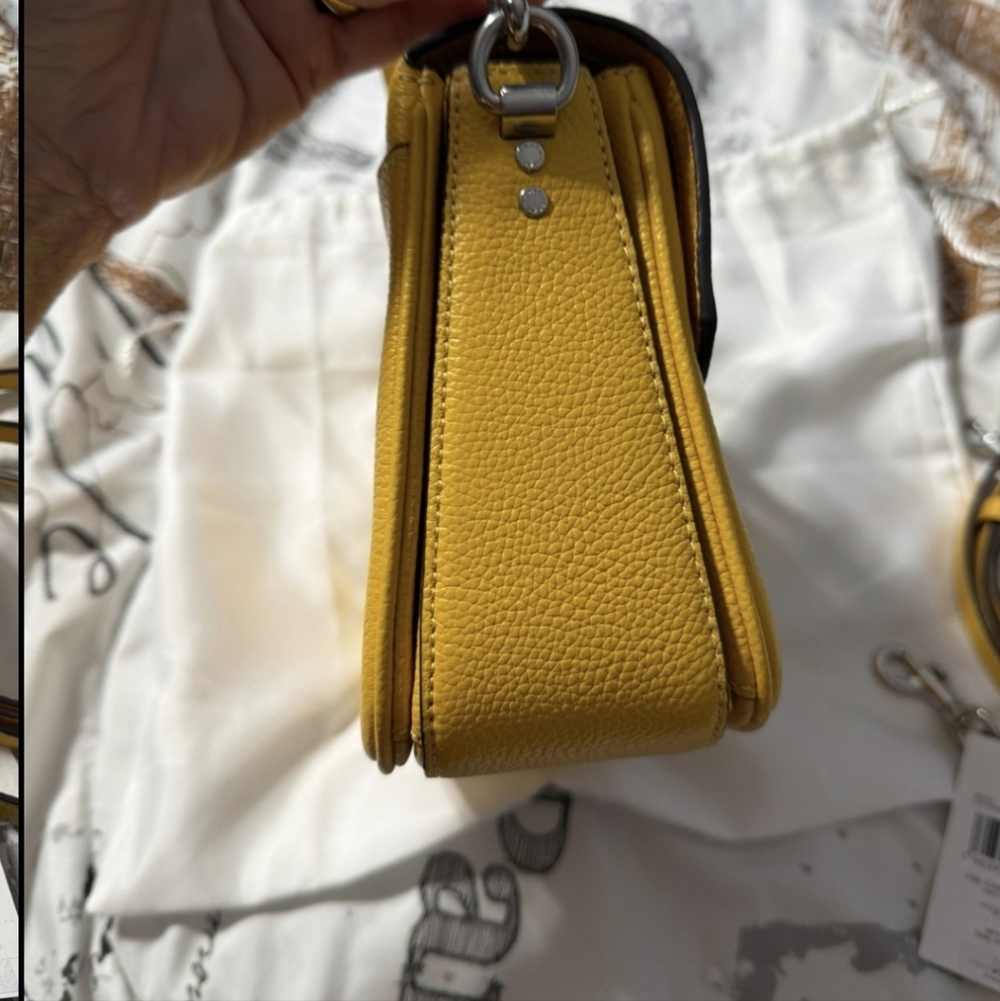Coach Cassie 19 Vibrant Yellow Crossbody Bag - Picture 3 of 14